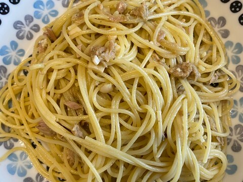 牡蠣ペーストを使ったツナのパスタ